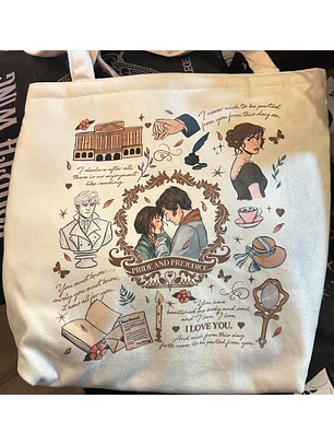 Tote Bag - Orgullo Y Prejuicio (Crema)