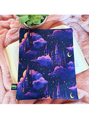 Funda Para Libro (Con Cierre) - Castillo Morado