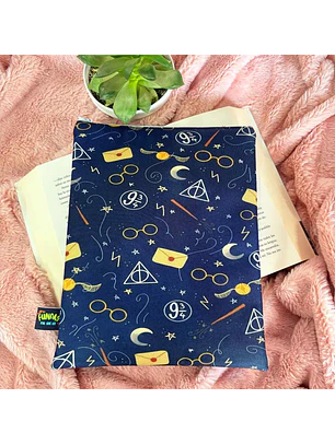 Funda Para Libro (Con Cierre) - Harry Potter Azul