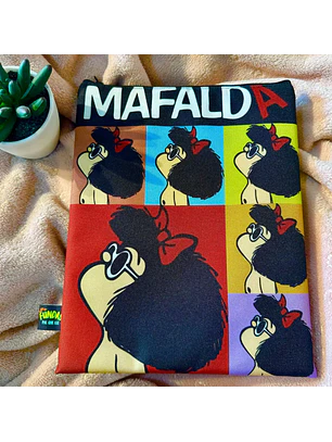 Funda Para Libro (Con Cierre) - Mafalda Colores