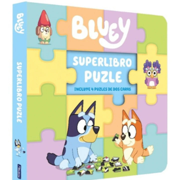 Bluey - Super Libro De Rompecabezas  1