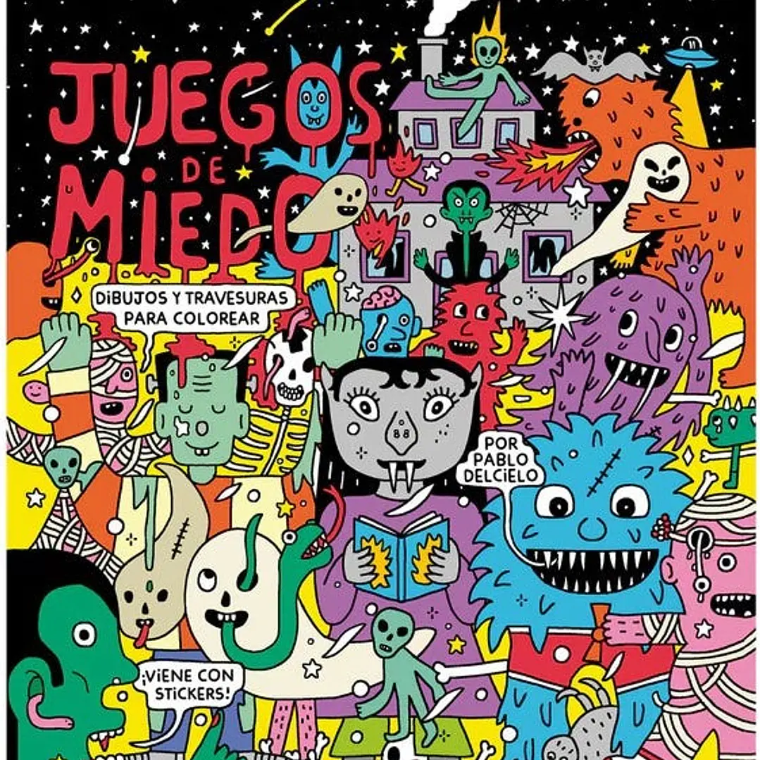 Juegos De Miedo. Dibujos Y Travesuras Para Colorear 1