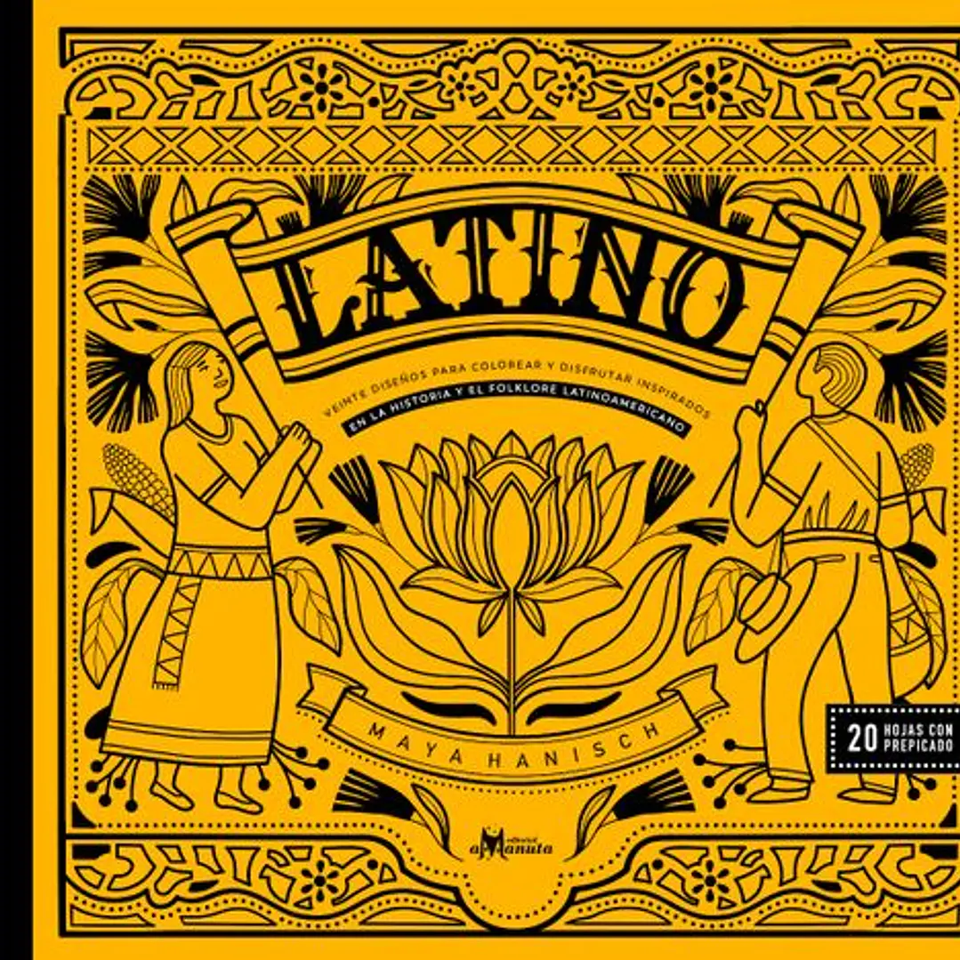 Latino - Veinte Diseños Para Colorear 1