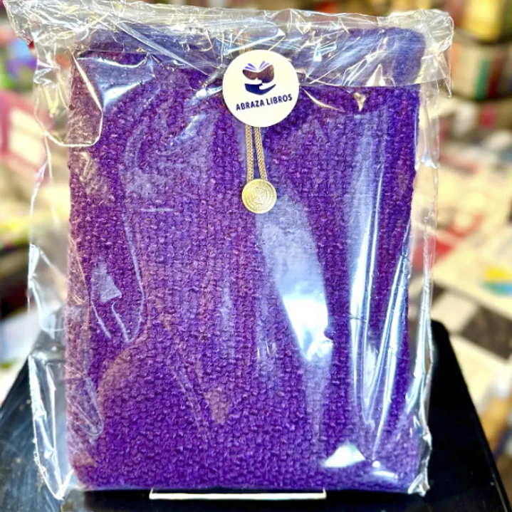 Funda Para Libro - Morado Textura (Grande) 1