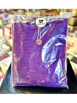 Funda Para Libro - Morado Textura (Mediano)