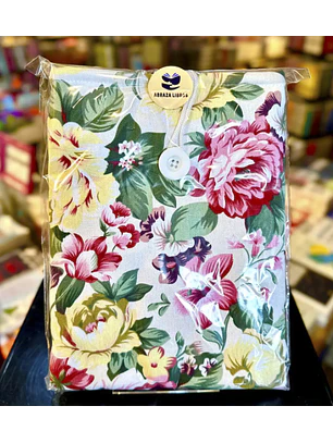 Funda Para Libro - Flores