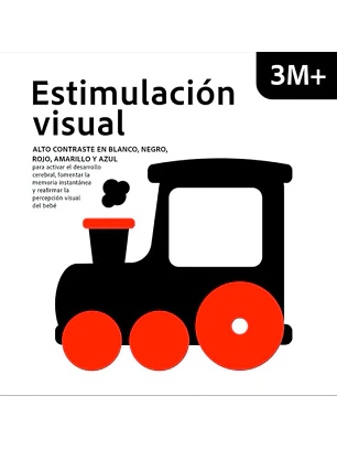 Estimulacion Visual - Alto Contrsste En Blanco, Negro, Rojo Amarillo Y Azul (3m+)