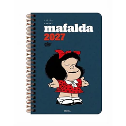 Mafalda 2027 Anillada Columnas Azul