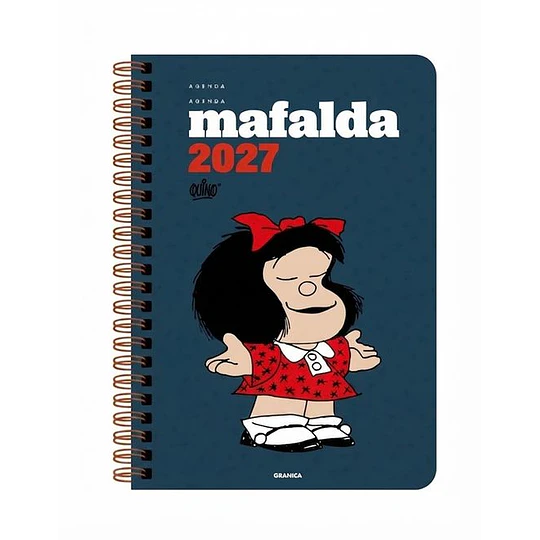Mafalda 2027 Anillada Columnas Azul