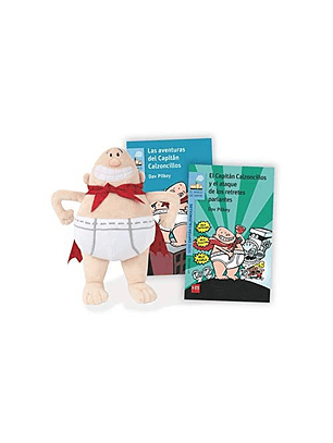Pack Capitan Calzoncillo - Incluye Peluche