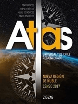 Atlas Universal Y De Chile Regionalizado - Actualizado Año 2018