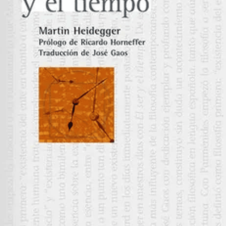 El Ser Y El Tiempo 1