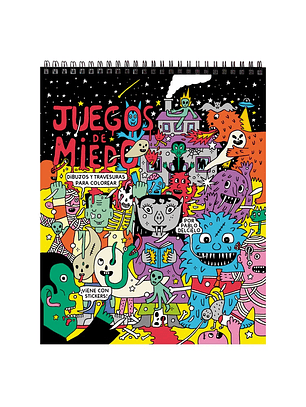 Juegos De Miedo. Dibujos Y Travesuras Para Colorear 