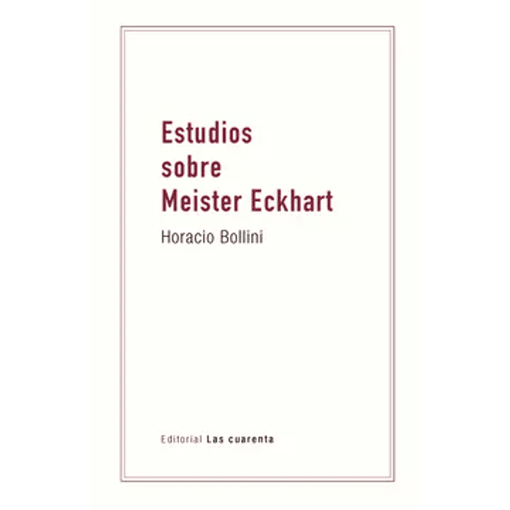 Estudios Sobre Meister Eckhart 1