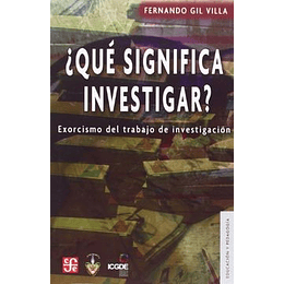 Que Significa Investigar