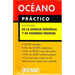 Oceano Practico Diccionario De La Lengua Española Y De Nombres Propios