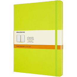 Cuaderno Clasico / Grande / Verde Limon / De Rayas