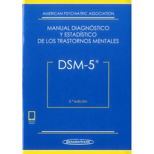 Dsm 5 Manual Diagnostico Y Estadistico De Los Transtornos Mentales 5 Ed.