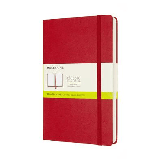 Moleskine Expanded Large Plain Hardcover Notebook: Scarlet Red