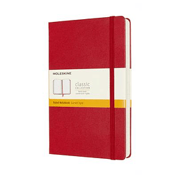 Moleskine Expanded Large Ruled Hardcover Notebook: Scarlet Red
