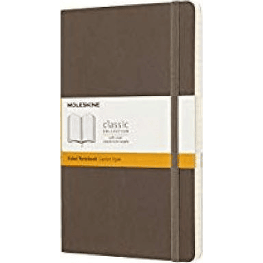 Classic Notebook Tapa Blanda Large Marron Tierra De Rayas