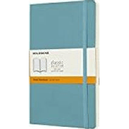 Classic Notebook Tapa Blanda Large Azul Arrecife De Rayas