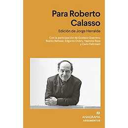 Para Roberto Calasso 