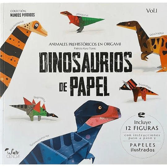 Dinosaurio De Papel. Animales Prehistoricos En Origami