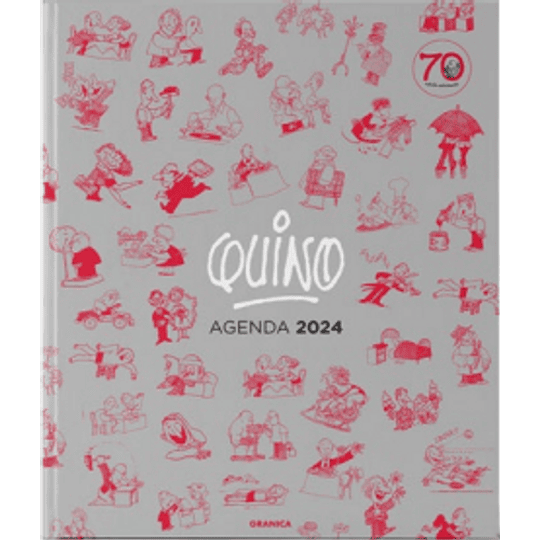 Agenda 2024 Ecuadernada Gris - Quino