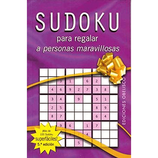 Sudoku Para Regalar A Personas Maravillosas