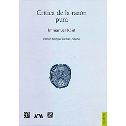 Critica De La Razon Pura (Edicion Bilingue Aleman-español)