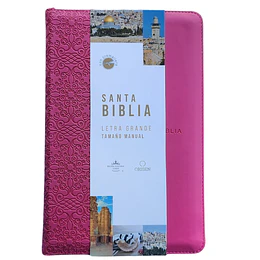 Biblia Rvr1960 Tamaño Manual Letra Grande Con Cierre