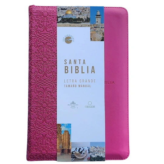 Biblia Rvr1960 Tamaño Manual Letra Grande Con Cierre