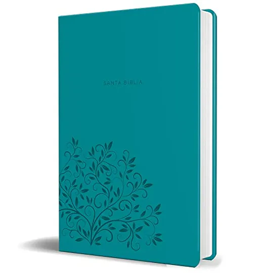Santa Biblia Simil Piel Azul