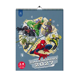 Calendario Pared Ascott Spiderman 30x40 Cm