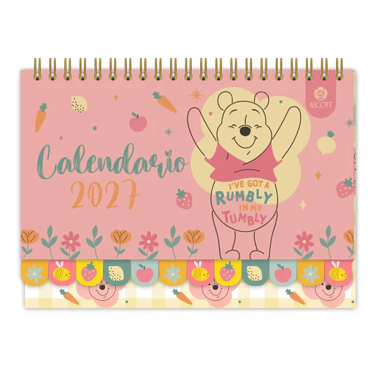 Calendario Escritorio Ascott Pooh 21x12cm