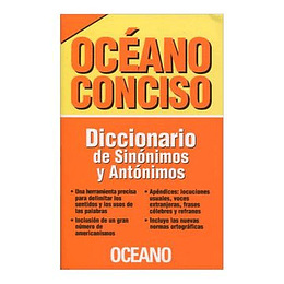 Oceano Conciso Diccionario De Sinonimos Y Antonimos
