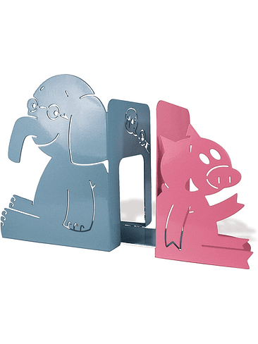 Metal Bookend Elephant & Piggie 1