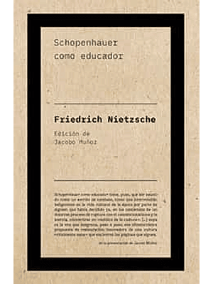 Schopenhauer Como Educador