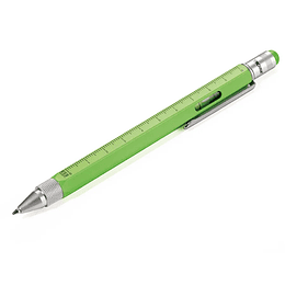 Troika Construction Multitasking Ballpoint Pen - Silver/green