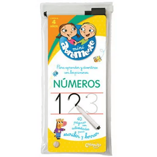 Mini Abremente Numeros 4 Años