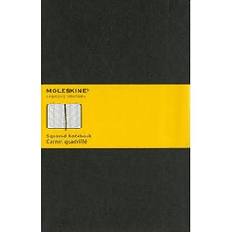 Cuaderno Clasico  Grande Negro Cuadriculado
