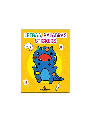 Letras Palabras Stickers Amarillo