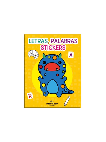 Letras Palabras Stickers Amarillo 1