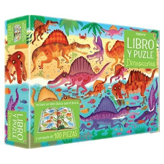 Libro Y Puzzle Dinosaurios