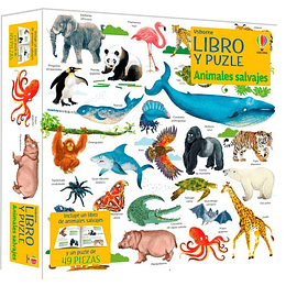 Libro Y Puzzle Animales Salvajes