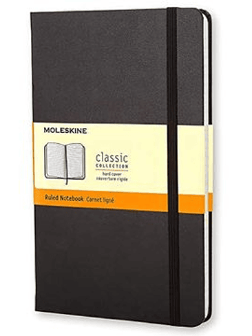 Cuaderno Clasico Grande Negro De Rayas 1