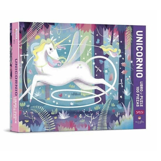 Libro Y Puzzle Unicornio