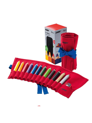 Set Lapices Lamy De 12 Colores Variados Y Sacapunta 3+ 1