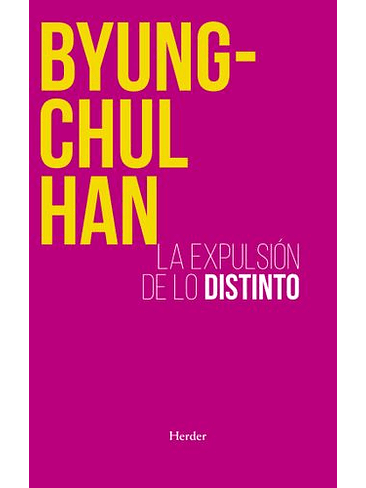 Expulsion De Lo Distinto, La 1